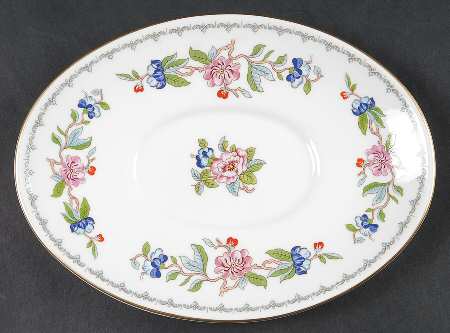 Pembroke (Gold Trim) Underplate for Gravy Boat