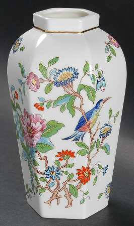 Pembroke (Gold Trim) Large Hexagonal Ginger Jar No Lid