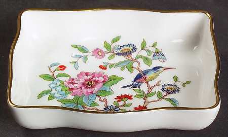 Pembroke (Gold Trim) Rectangular Sweet Meat Dish