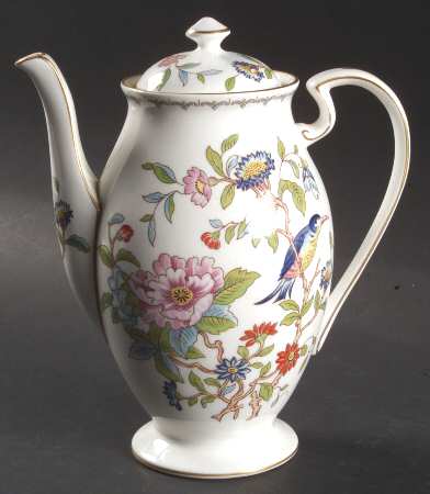 Pembroke (Gold Trim) Coffee Pot & Lid