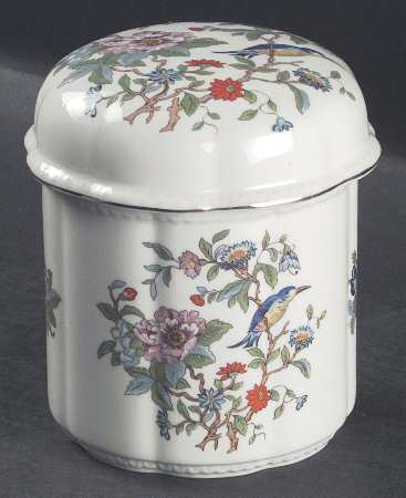 Pembroke (Gold Trim) Candy Jar & Lid