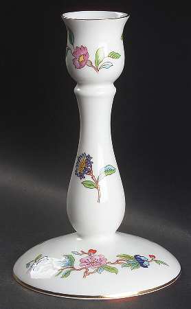 Pembroke (Gold Trim) 6" Candlestick