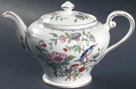Pembroke (Gold Trim) Small Teapot & Lid