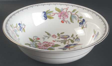 Pembroke (Gold Trim) 9" Round Vegetable Bowl