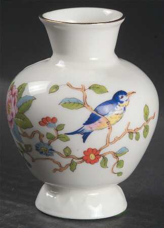 Pembroke (Gold Trim) 3" Mini Bud Vase