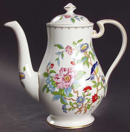 Pembroke (Gold Trim) Coffee Pot & Lid