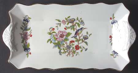 Pembroke (Gold Trim) Large Sandwich Tray
