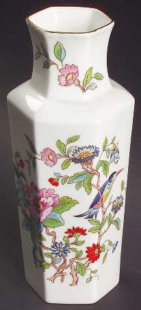 Pembroke (Gold Trim) 6" Colonnade Vase