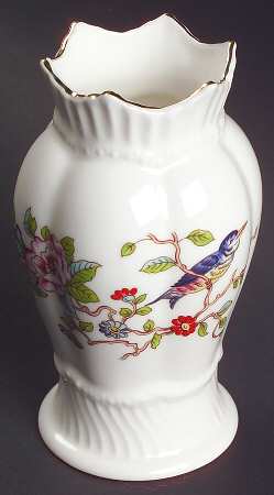 Pembroke (Gold Trim) 4" Spill Vase