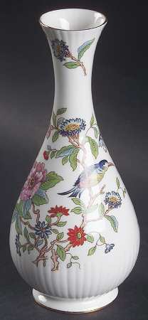 Pembroke (Gold Trim) 7" Sandon Bud Vase