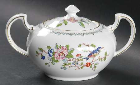 Pembroke (Gold Trim) Sugar Bowl & Lid