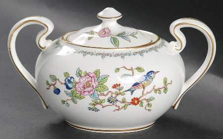 Pembroke (Gold Trim) Sugar Bowl & Lid