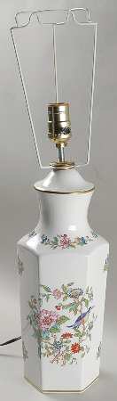 Pembroke (Gold Trim) 22" Electric Lamp No Shade