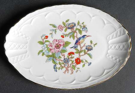 Pembroke (Gold Trim) Oval Sweet Meat Dish