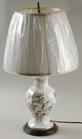Pembroke (Gold Trim) 19" Electric Lamp & Shade
