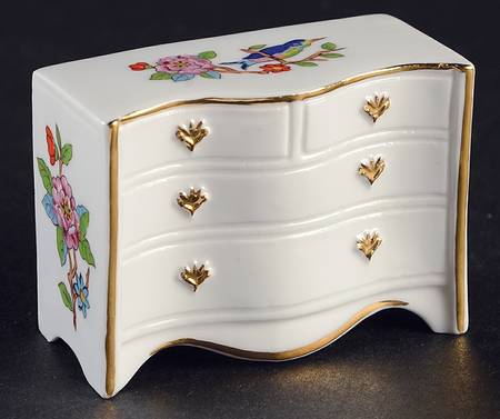 Pembroke (Gold Trim) Miniature Dresser