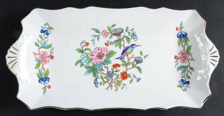 Pembroke (Gold Trim) Large Sandwich Tray