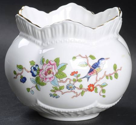 Pembroke (Gold Trim) 4" Rose Bowl