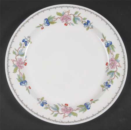 Pembroke (Blue Trim) 12" Chop Plate (Round Platter)