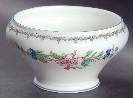 Pembroke (Blue Trim) Open Sugar Bowl