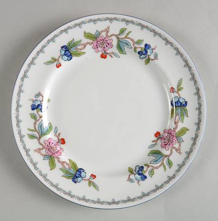 Pembroke (Blue Trim) Salad Plate