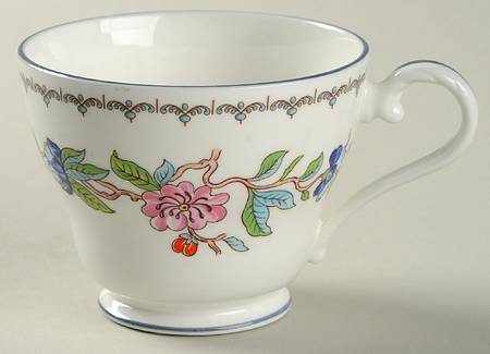 Pembroke (Blue Trim) Footed Cup