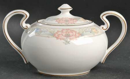 Peony Sugar Bowl & Lid