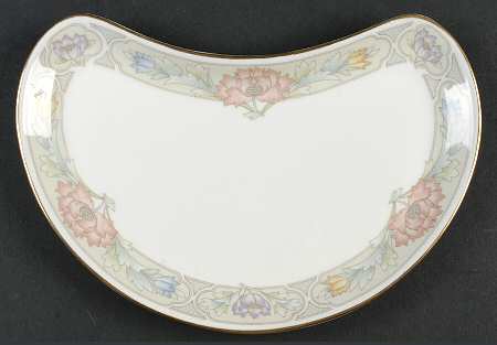 Peony Crescent Salad Plate