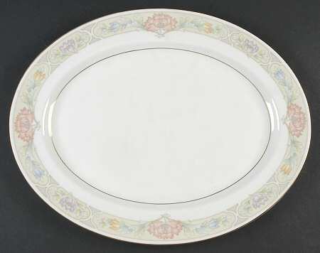 Peony 15" Oval Serving Platter