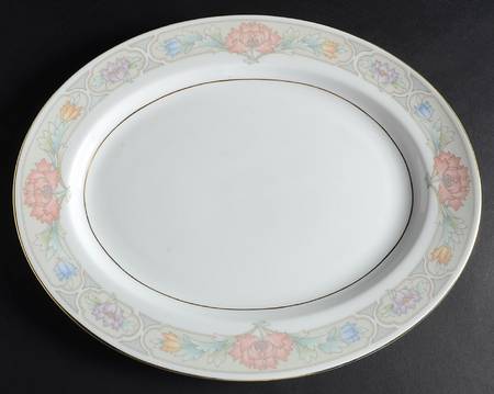 Peony 13" Oval Serving Platter