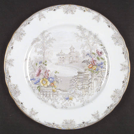 Queen's Garden (Blue, Scalloped) by John  Aynsley &amp; Sons