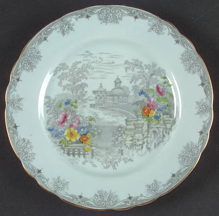 Queen's Garden (Blue, Scalloped) Bread & Butter Plate