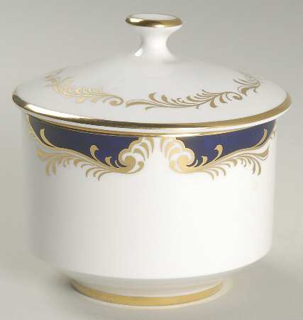Royal Blue Sugar Bowl & Lid
