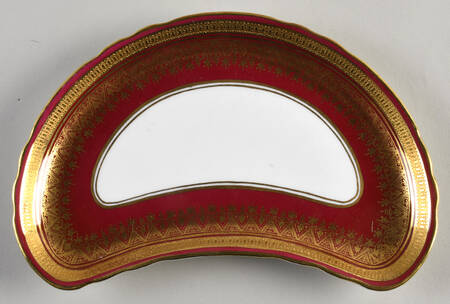 Romney Red Crescent Salad Plate
