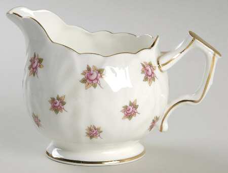 Rosedale (Pink Roses, Crocus Shape) Creamer
