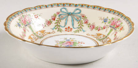 Rosedale (Bows, Flowers On Edge) Fruit/Dessert (Sauce) Bowl