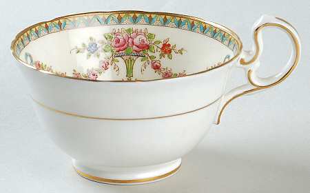 Rosedale (Bows, Flowers On Edge) Footed Cup