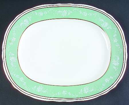 Rosewood (Scalloped) 13" Oval Serving Platter