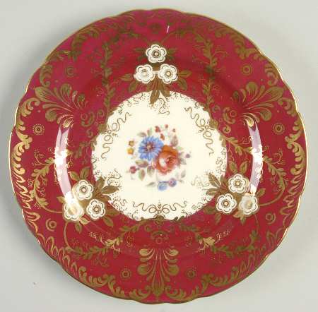 Royalty Red Bread & Butter Plate