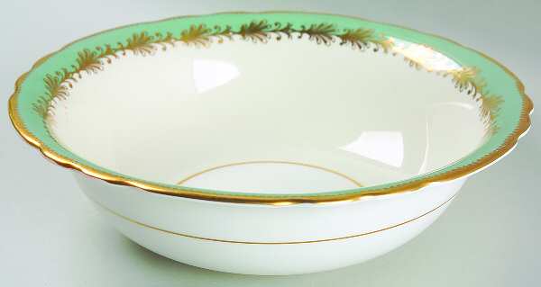 Rutland Nile Sage Green (Scalloped) 9" Round Vegetable Bowl