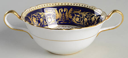 Seville Blue Flat Cream Soup Bowl