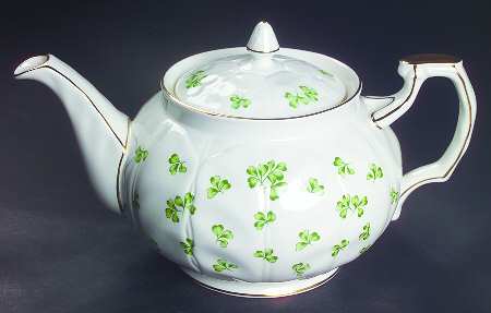 Shamrock (Crocus, Coupe Shape) Teapot & Lid
