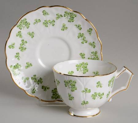 Shamrock (Crocus, Coupe Shape) Oversized Cup & Saucer Set