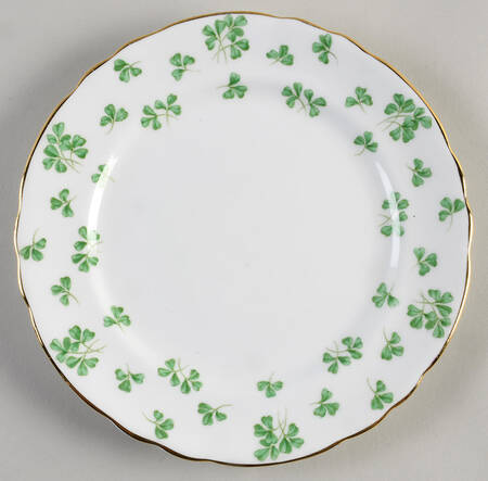 Shamrock (Rim, Scalloped) Salad Plate