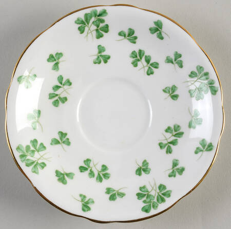 Shamrock (Rim, Scalloped) Saucer for Bouillon Cup