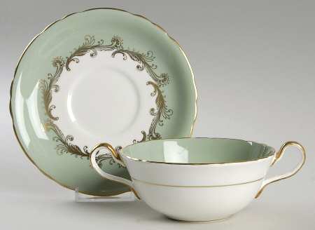 Sherwood Flat Cream Soup Bowl & Saucer Set