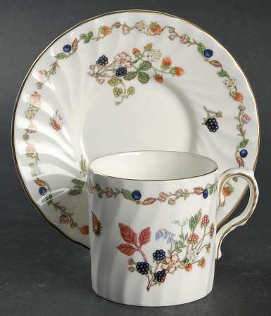 Somerset Flat Demitasse Cup & Saucer Set