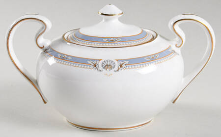 South Pacific Blue Sugar Bowl & Lid