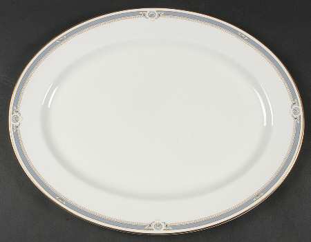 South Pacific Blue 15" Oval Serving Platter