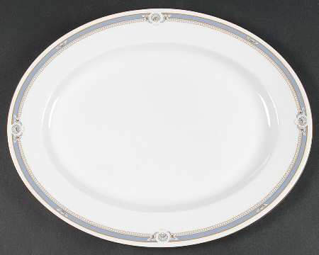 South Pacific Blue 13" Oval Serving Platter